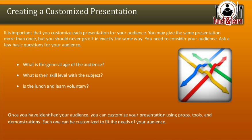 make a presentation about your specialty